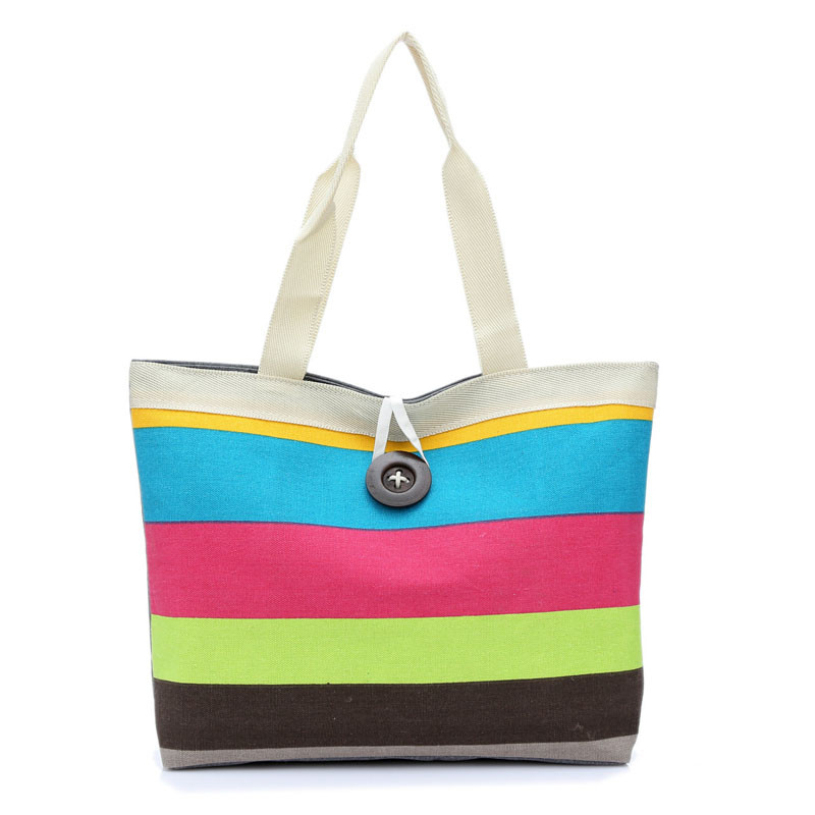 Neue marke Mode Damen Dame gestreiften Shopper Handtasche Schulter Tasche Tote Geldbeutel