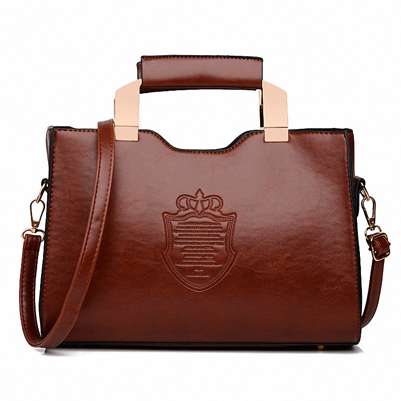Bolsa Feminina Damen Eisen Crown Damen Handtaschen Schild Hohe Qualität Damen Leder Damen Clutch Handtasche