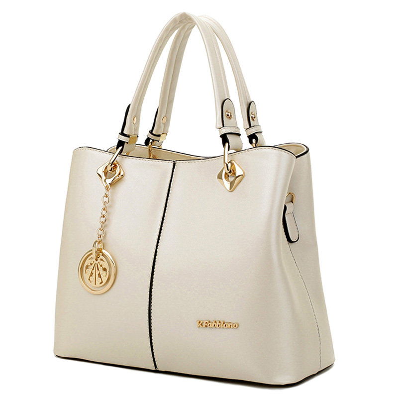 Frühling Handtasche neue Mode PU Leder Damen große Schulter Reißverschluss Weiche Damen Tasche hohe