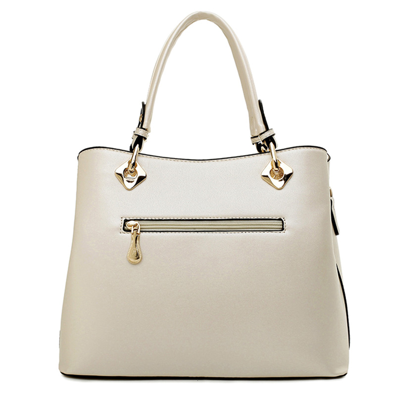Frühling Handtasche neue Mode PU Leder Damen große Schulter Reißverschluss Weiche Damen Tasche hohe