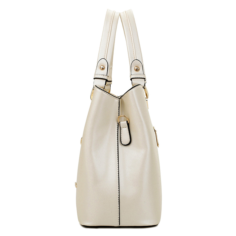 Frühling Handtasche neue Mode PU Leder Damen große Schulter Reißverschluss Weiche Damen Tasche hohe