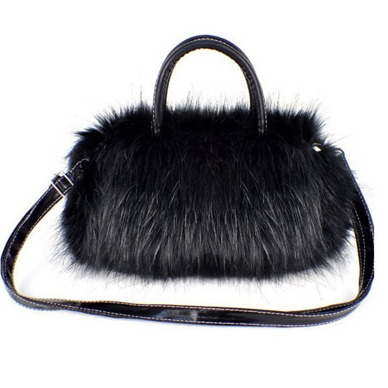 Luxus Damen Handtasche Faux Kaninchenfell Designer Messenger Weiblichen Kleine Taschen für Damen Umhängetasche