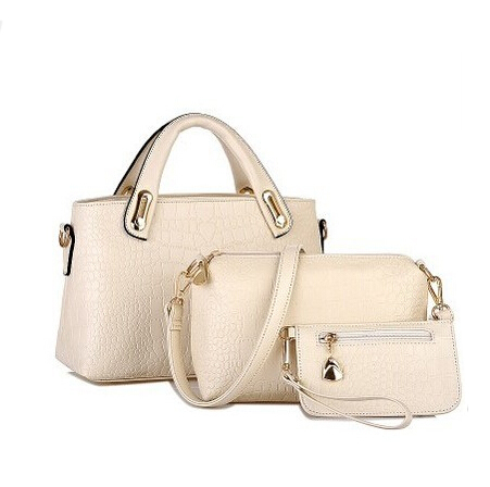 Berühmte Marken Handtaschen Luxus Elegante Weibliche Big Bags Crocodile Damen Pu Leder Handtasche 3 Teile satz