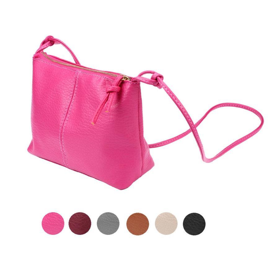 HEIßER Verkauf Damen Leder Handtaschen Sac ein Haupt Einfarbig Umhängetasche für Mädchen Bolsas