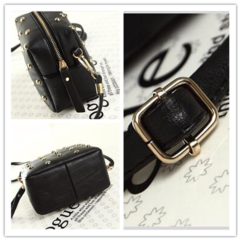niet Damen Taschen Mode metall Tasche Punk Mini Crossbody Tasche Damen Umhängetasche Groß Genug