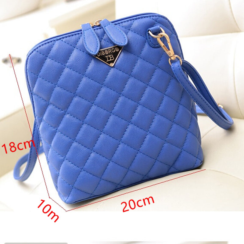 Heißer verkauf Damen Mode Kleine Shell Leder Plaid Handtasche Damen Messenger Bags Crossbody Tasche