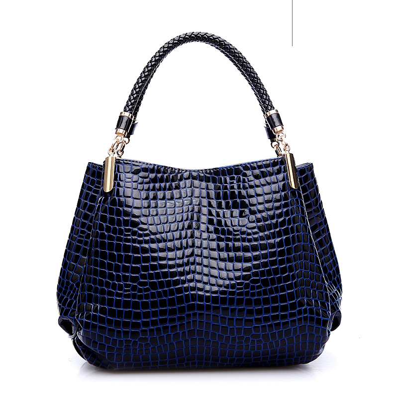 Alligator Leder Damen Handtasche Taschen De Couro Mode Berühmte Marken Umhängetasche Schwarze Tasche Damen
