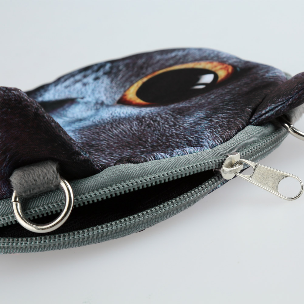 Neue Mode Damen Niedlich Schulter Tasche Katze Gesicht Tasche Karikaturdruck Reißverschluss Messenger Tasche Geld