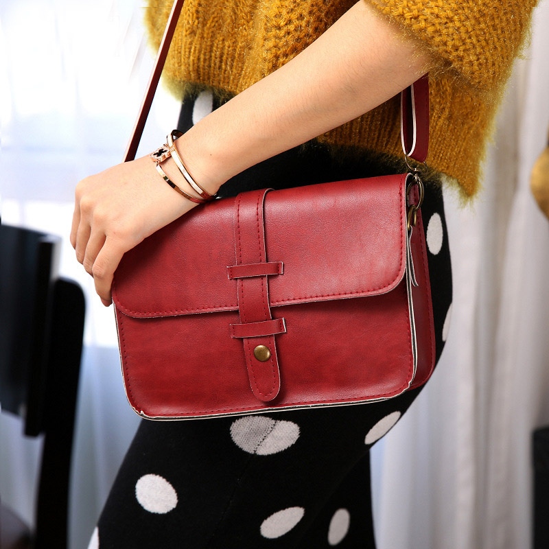 9 Farben Damen Umhängetaschen Hochwertigen Pu Leder Messenger Bags Mode Stil Damen Tasche Vintage Hülle Taschen