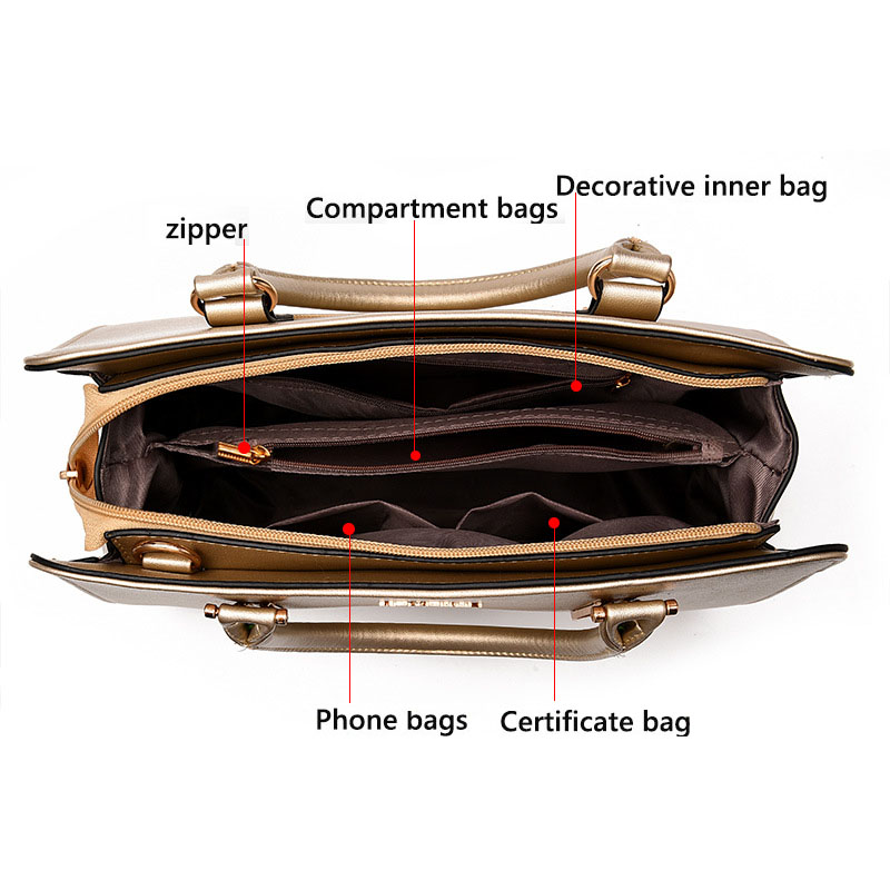 Damen Taschen Casual Tote Damen Pu Leder Handtaschen Umhängetaschen Damen Messenger Bags Kupplung