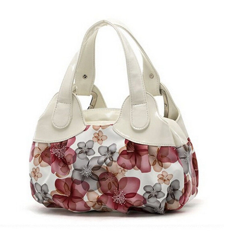 freies verschiffen neue beliebte blume muster pu Leder Damen Handtaschen Umhängetasche für weiblich