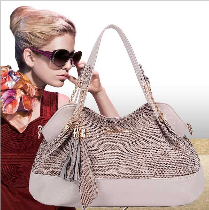 neue design beliebten Damen Umhängetasche Aus Echtem Leder Tasche Marke mode Damen Handtasche schlangenhaut