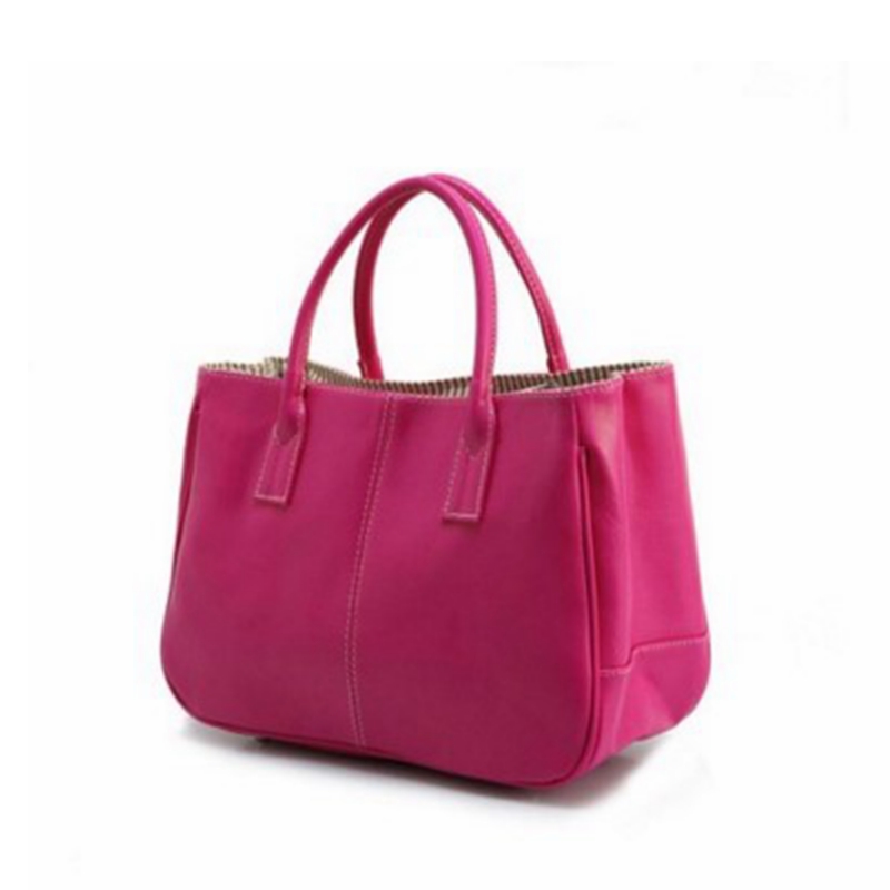 Hot Mode Pu Leder Damen Handtaschen Klassische Candy Farbe Top Griff Taschen Tote Damen Bolsa Tasche