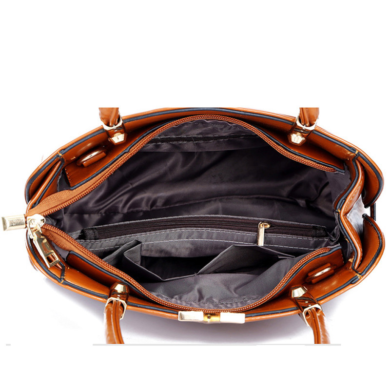 Spanische Marke Solide Geldbörsen Schulter Handtasche 3 Teile satz Luxus V Damen Designer Handtaschen