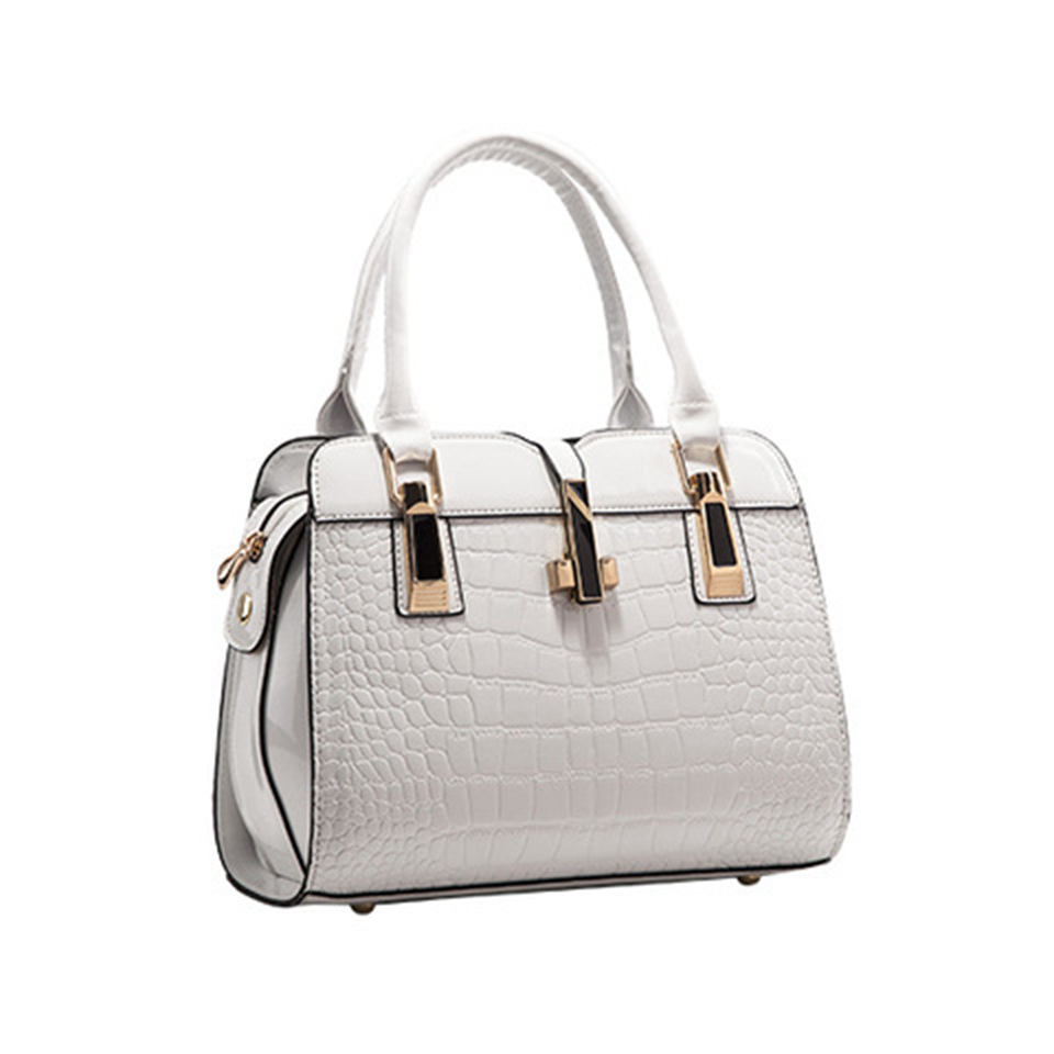 Marke Qualität Krokoprägung lackLeder Tote Tasche Damen Handtaschen aus Leder Damen messenger bags