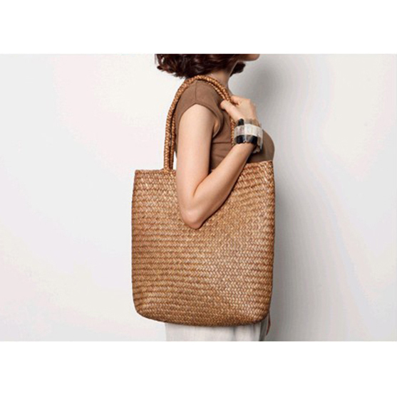 neue Sommer Tasche für Strand Großen Strohhut Taschen Handarbeit Gewebt Tote Damen Reisen Handtaschen Design