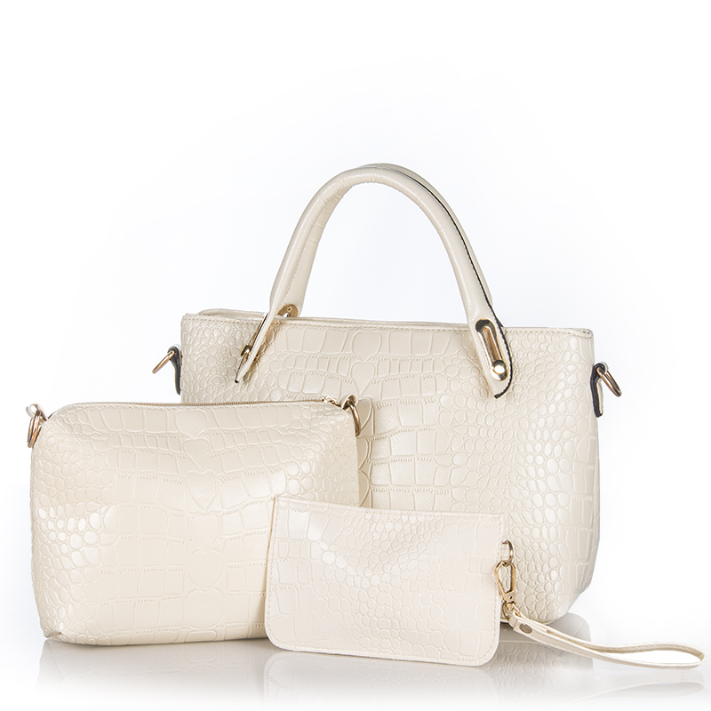 Damen Handtaschen 3 Sätze PU Leder Handtasche Damen Messenger Bags Damen Totebeutel Handtasche Schultertasche