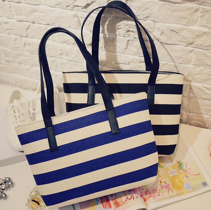 Explosion Modelle Schal Streifen Casual Leinwand Handtaschen gestreiften Umhängetasche Handtasche Kette Maische