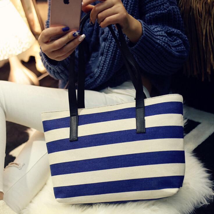 Explosion Modelle Schal Streifen Casual Leinwand Handtaschen gestreiften Umhängetasche Handtasche Kette Maische