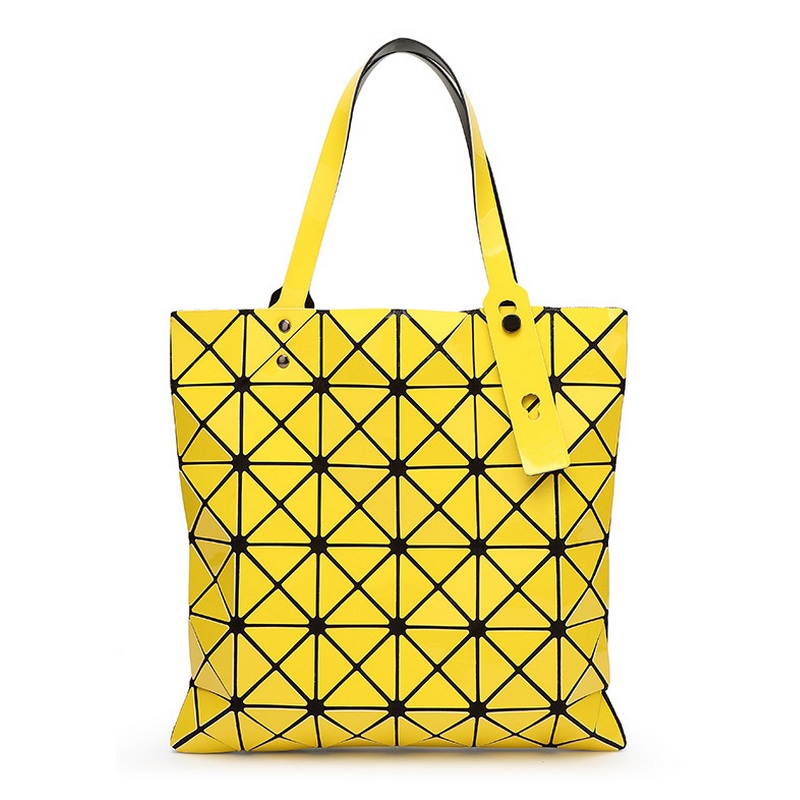 Weibliche Gefaltet Geometrische Plaid Tasche Damen Mode Lässig Top Griff Tasche Verzerrung Paket Umhängetasche