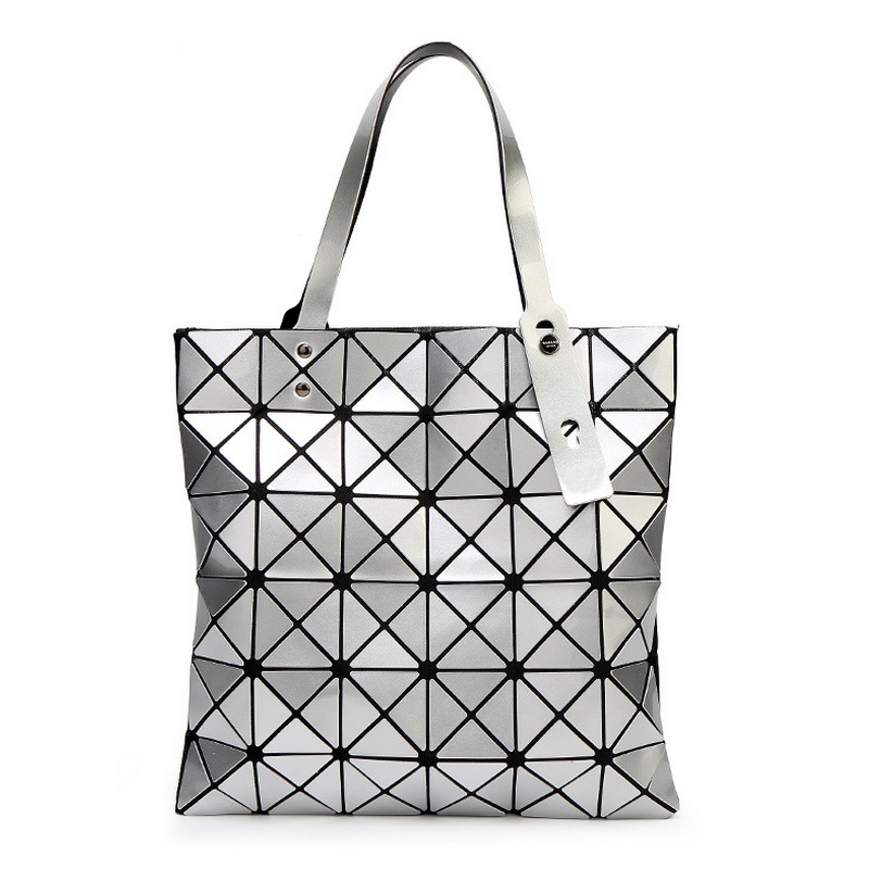 Weibliche Gefaltet Geometrische Plaid Tasche Damen Mode Lässig Top Griff Tasche Verzerrung Paket Umhängetasche