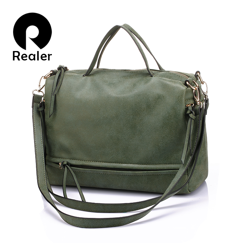marke Damen Handtasche mit zwei riemen hochwertigen pu Leder tote Tasche retro schulter messenger bags grün