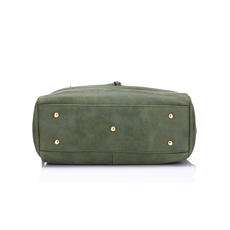 marke Damen Handtasche mit zwei riemen hochwertigen pu Leder tote Tasche retro schulter messenger bags grün