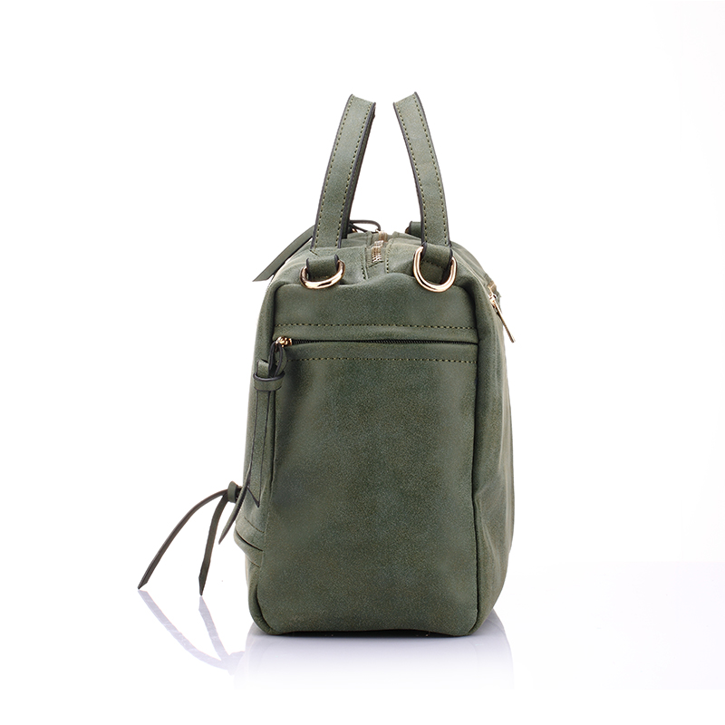 marke Damen Handtasche mit zwei riemen hochwertigen pu Leder tote Tasche retro schulter messenger bags grün