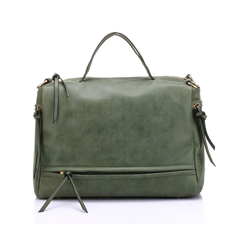 marke Damen Handtasche mit zwei riemen hochwertigen pu Leder tote Tasche retro schulter messenger bags grün