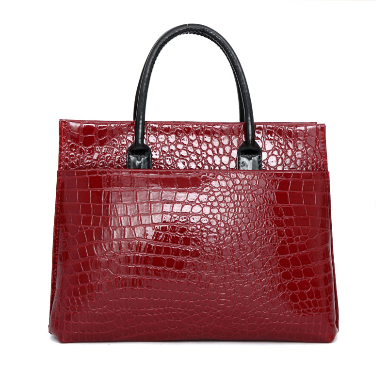 Neue Mode PU Leder Retro Pack Handtaschen Damen Alligator Handtasche Messenger Schultertasche Damen Tasche Förder