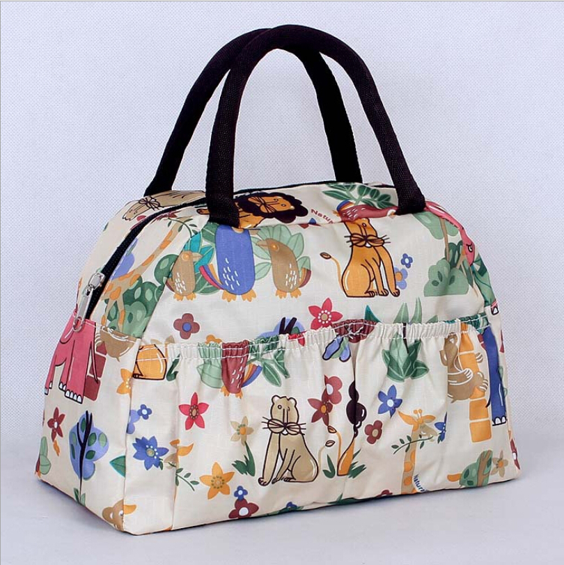 Neue Mode Cartoon Dame Damen Handtaschen mittagessenkastenbeutel Charakter Tier druckt süßigkeitfarbenbeute