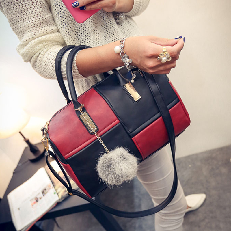 neue bolsas Damen Leder schulter Handtaschen berühmten designer marken hohe qualität Boston multicolor