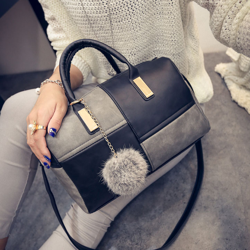 neue bolsas Damen Leder schulter Handtaschen berühmten designer marken hohe qualität Boston multicolor