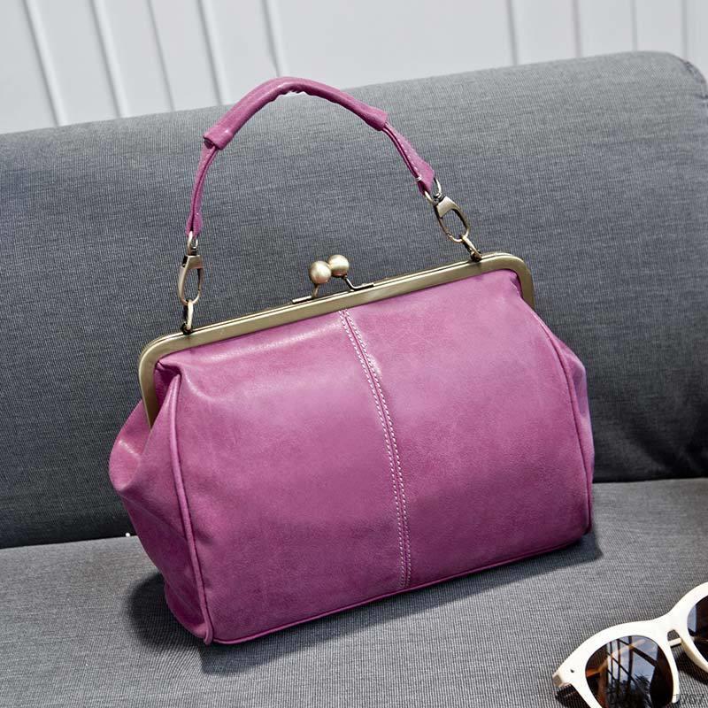 Neue Ankunft vintange Damen Top Griff Taschen Mode Damen Messenger Bags Leder Handtasche Damen Umhängetasche