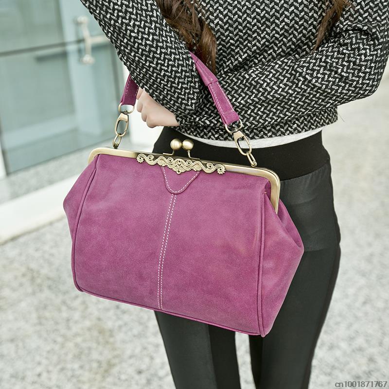 Neue Ankunft vintange Damen Top Griff Taschen Mode Damen Messenger Bags Leder Handtasche Damen Umhängetasche
