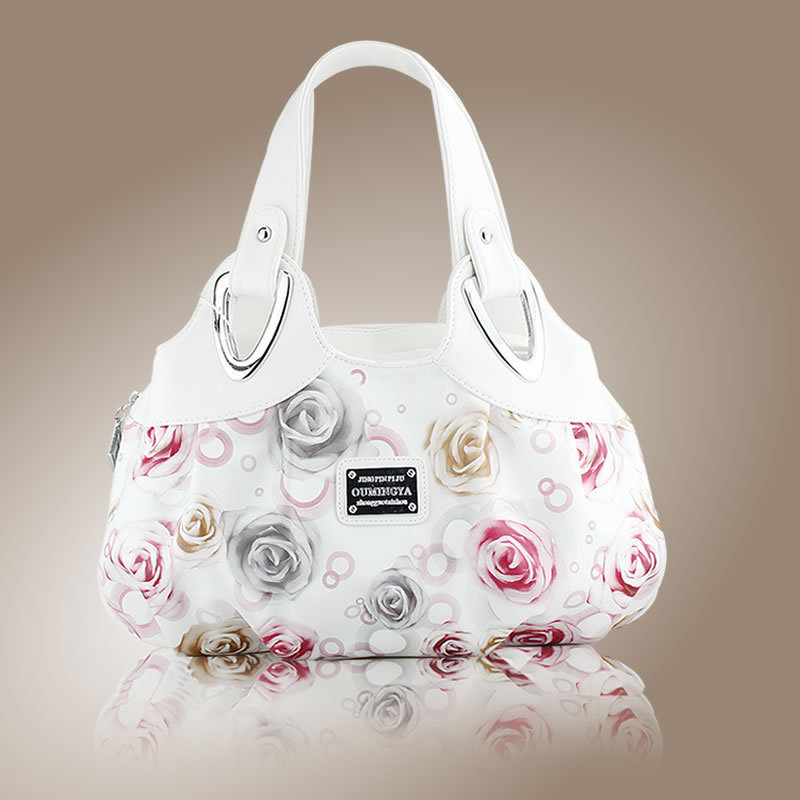 Hot Fashion Koreanische Handtasche Schöne Damen Pu Leder Borse Druck Bolsos Viele Stil Torebki Satchel Drop