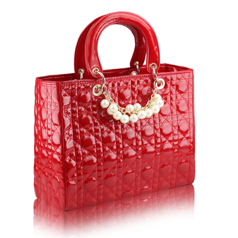 Damen Tasche Dame mode braut plaid Damen Handtasche echtem Leder perle Taschen Damen luxus Schultertasche Damen