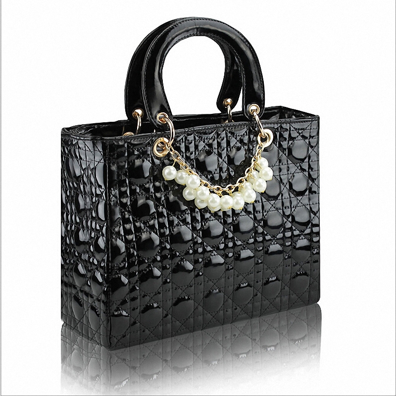 Damen Tasche Dame mode braut plaid Damen Handtasche echtem Leder perle Taschen Damen luxus Schultertasche Damen