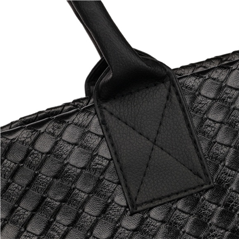 heißer Verkauf Damen Handtasche Pu Leder Schultertasche Große Kapazität Weben Messenger Bags