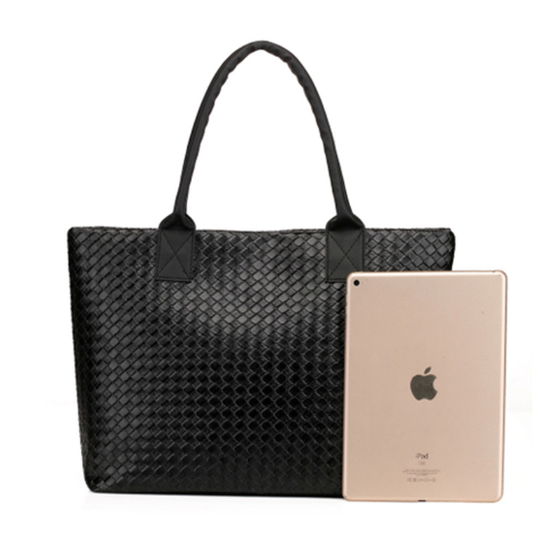 heißer Verkauf Damen Handtasche Pu Leder Schultertasche Große Kapazität Weben Messenger Bags