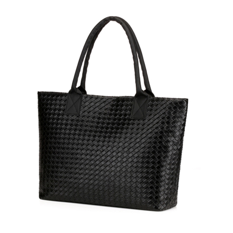 heißer Verkauf Damen Handtasche Pu Leder Schultertasche Große Kapazität Weben Messenger Bags