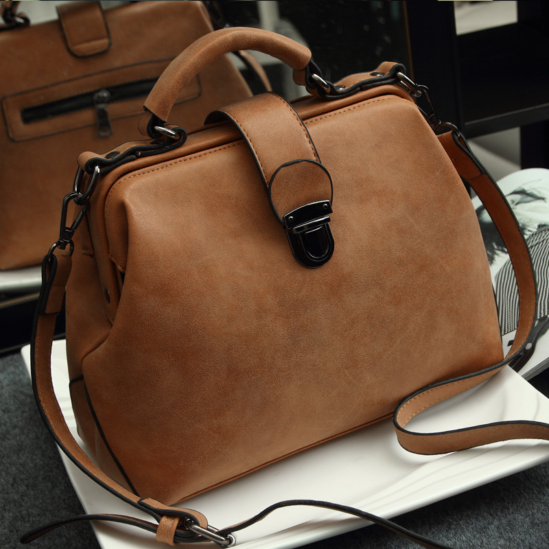bolsas feminina Retro Damen messenger bags Handtasche arztTasche Und marke Schulter Damen Leder Handtaschen orange