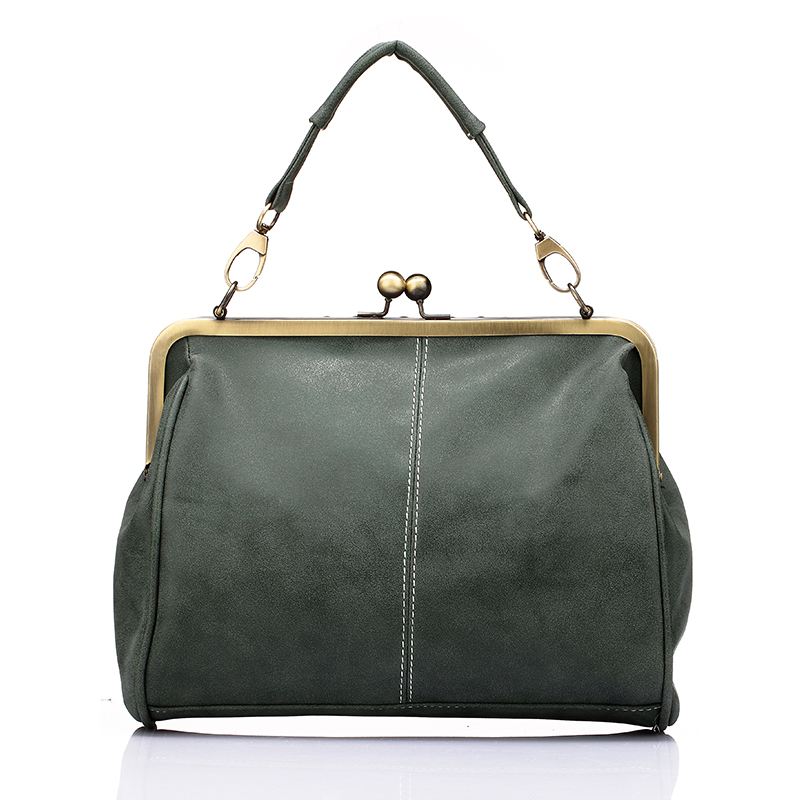 marke neue vintage Taschen retro pu Leder Einkaufstasche Damen messenger bags kleine grün kupplung Damen