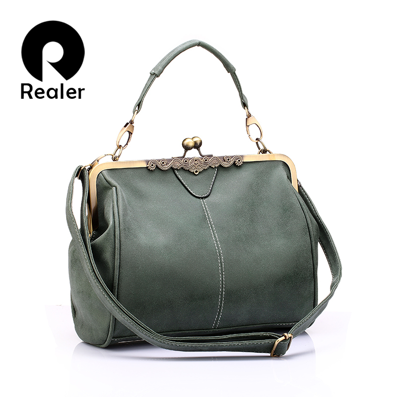 marke neue vintage Taschen retro pu Leder Einkaufstasche Damen messenger bags kleine grün kupplung Damen