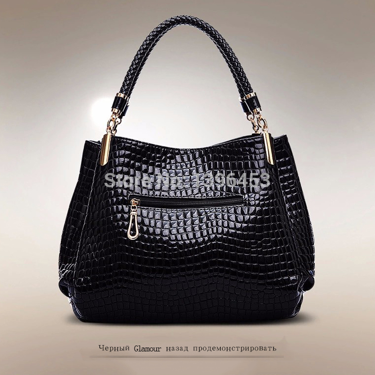 Damen Leder Krokodil Tasche Damen Designer Handtaschen Hochwertige Sac ein Haupt Alligator Organizer Bolsos Mujer