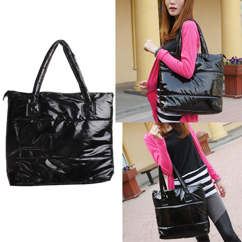 Damen Tasche Mode Damen Handtasche der Schulter Tote Kreativen Raum Pad Baumwolle Feder Unten Freies Verschiffen