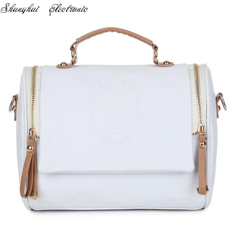 vintage adrette Leder Damen Handtasche hohe Qualität Mode Tasche Schulter Stempel Messenger Taschen