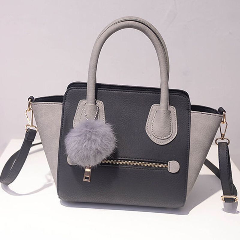 frühling Smiley Pu Leder Einkaufstasche Damen Trapeze Mode Designer Handtaschen Hochwertige Damen Vintage