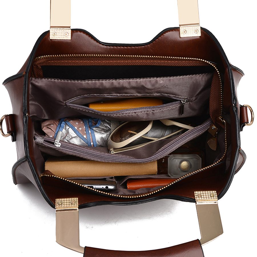 neue neverfull Bolsas Victor Hugo Pu Leder Damen Handtaschen Pailletten Damen Messenger Tasche Reißverschluss