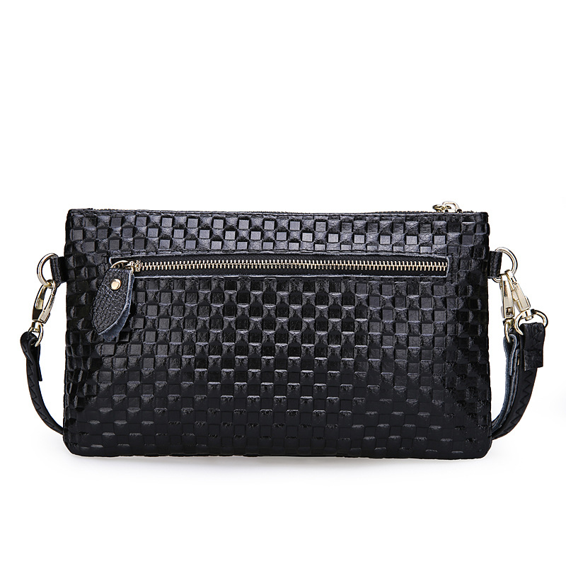 heiße Damen quaste plaid geprägtes Leder messenger bags kleine kupplung eine schulter Taschen echtem Leder